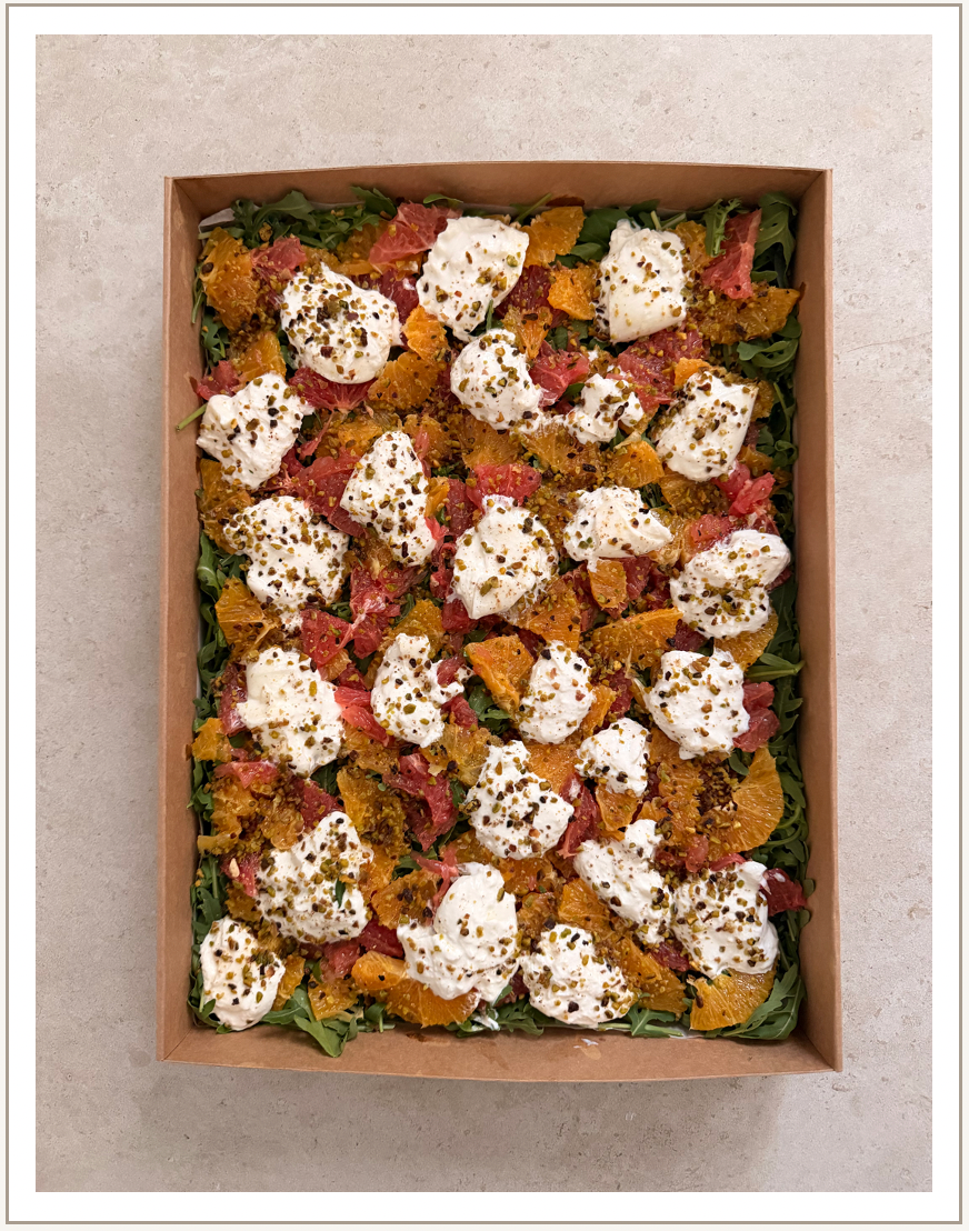 Composition Agrumes et Burrata