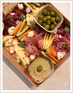 Plateau charcuterie, fromage et dip