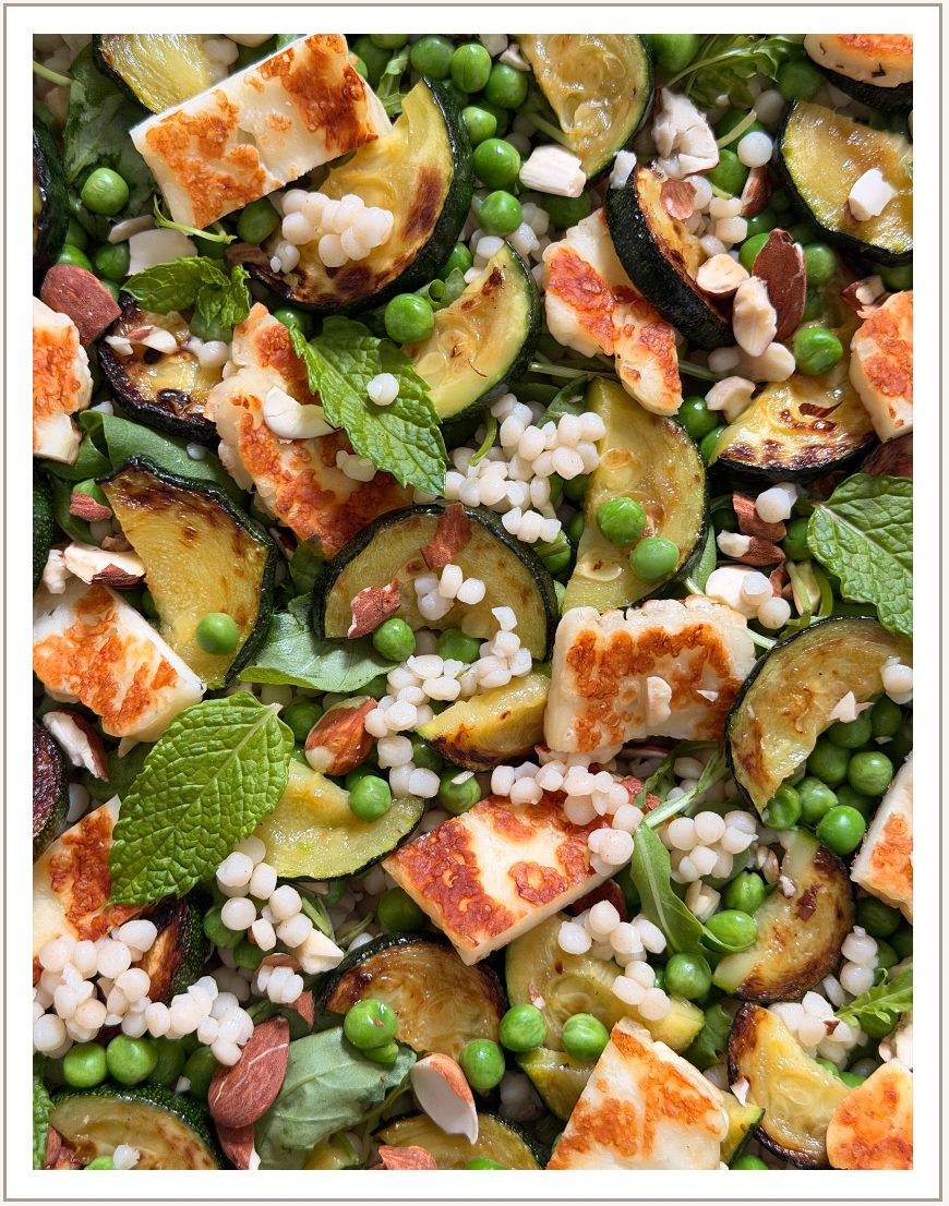 Composition Couscous perlé & Halloumi