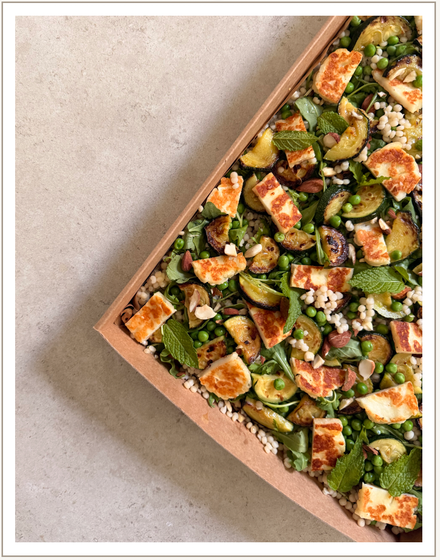Composition Couscous perlé & Halloumi